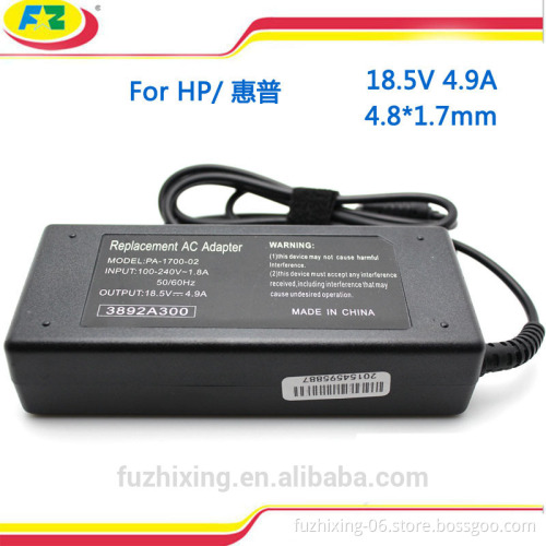 for HP 18.5V 4.9A notebook power adpater fit Presario 2100 for Compaq 101094, 239425-002, 239428-001 made in china